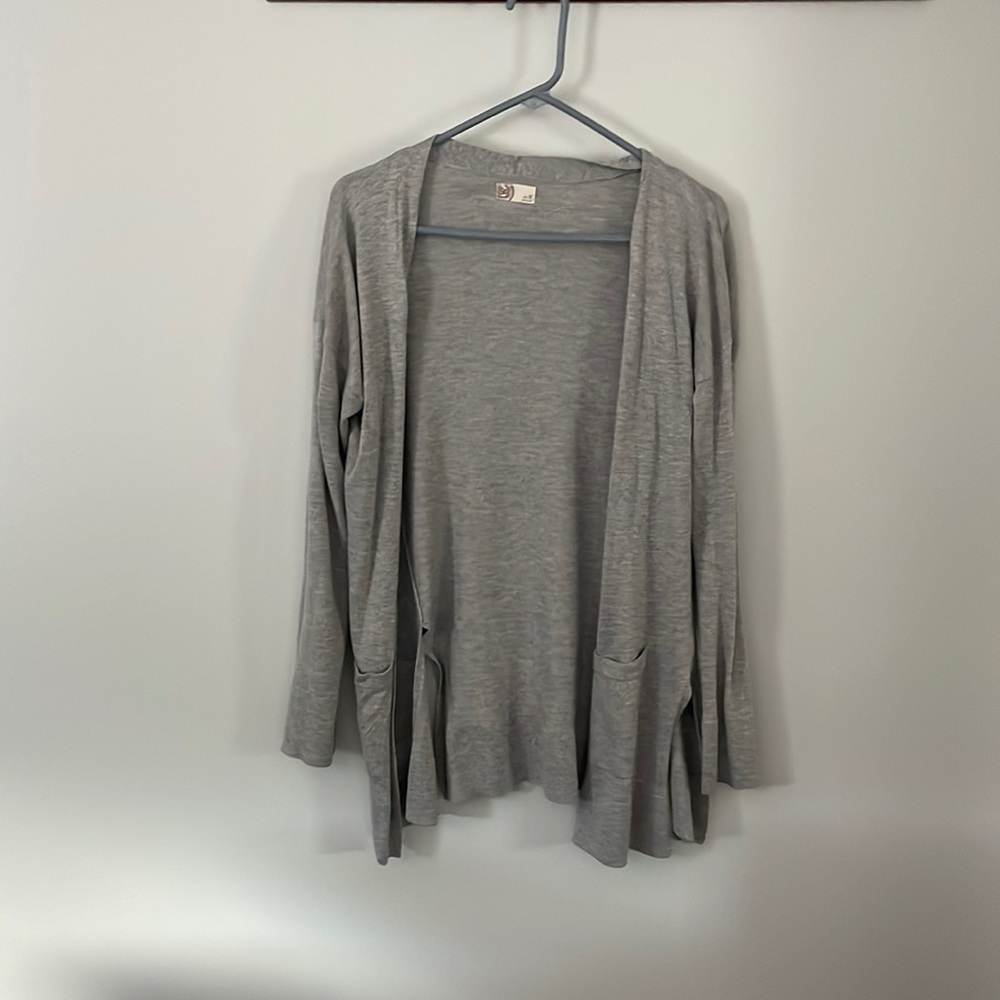 Light gray cardigan
